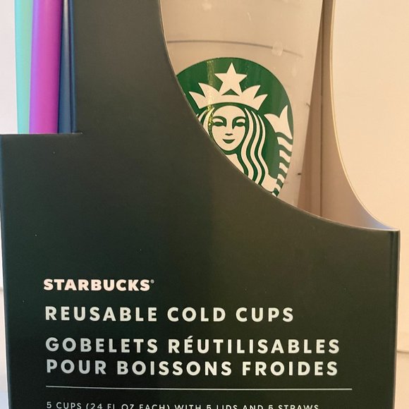 NEW☀️Starbucks Color Changing Confetti Cups 5pk - Picture 3 of 3